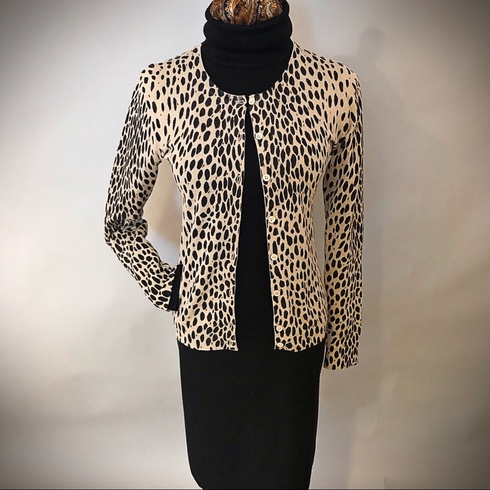 Ann Taylor Leopard Print Cardigan